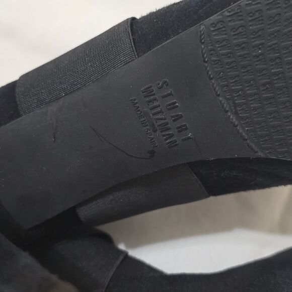 Stuart Weitzman | Kilgore black suede ankle boots 7.5 - Picture 6 of 12